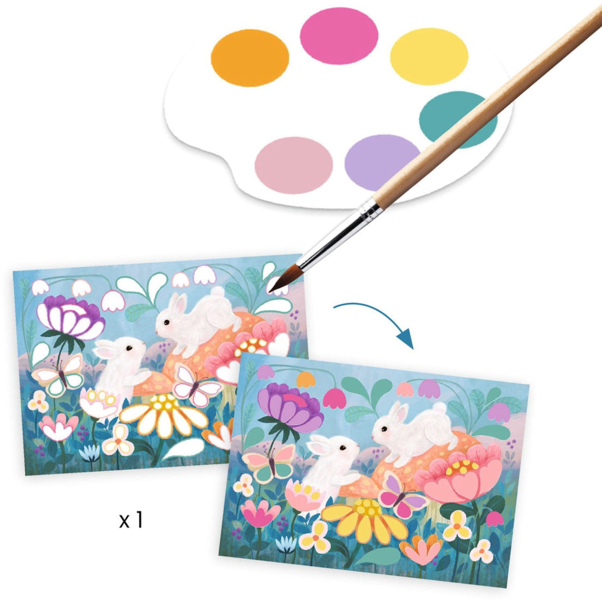 Djeco Creative Activity Set Fluffy Animals