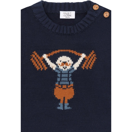 Hust & Claire More Navy Pilou Strong Man