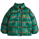 Mini Rodini Green Plaid AOP Citypuffer