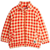 Mini Rodini Red Gingham AOP Fleece Jacket