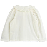 Mini Rodini White Strawberry Emb Schiffli Blouse
