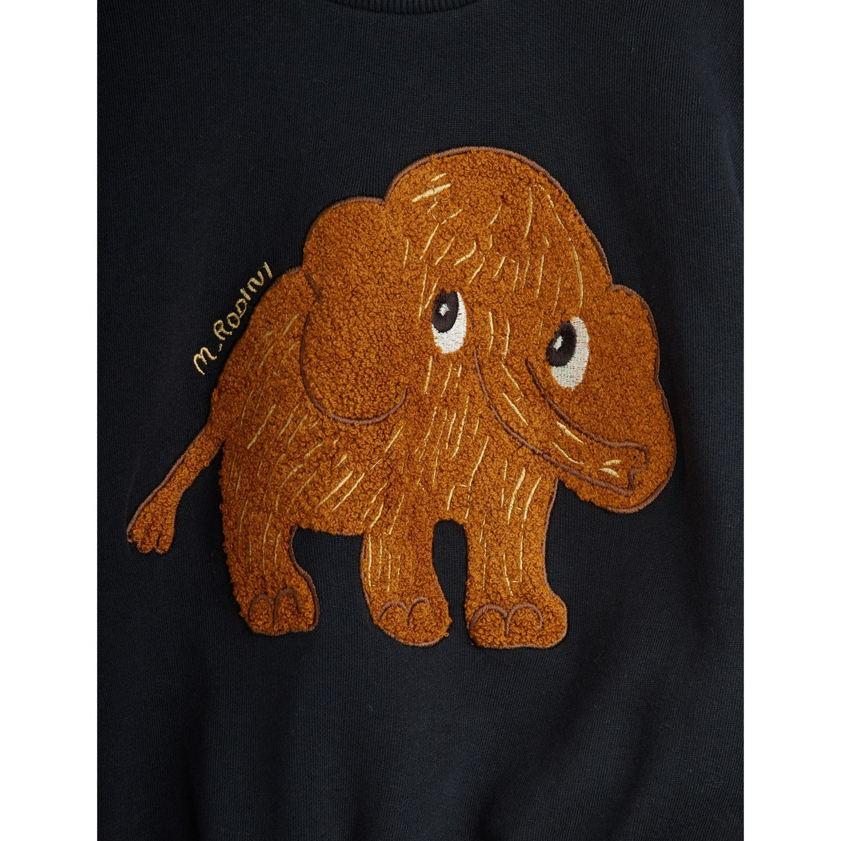 Mini Rodini Black Mammoth Chenille Sweatshirt