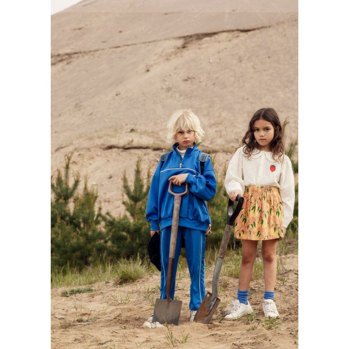 Mini Rodini White Strawberry Emb Schiffli Blouse