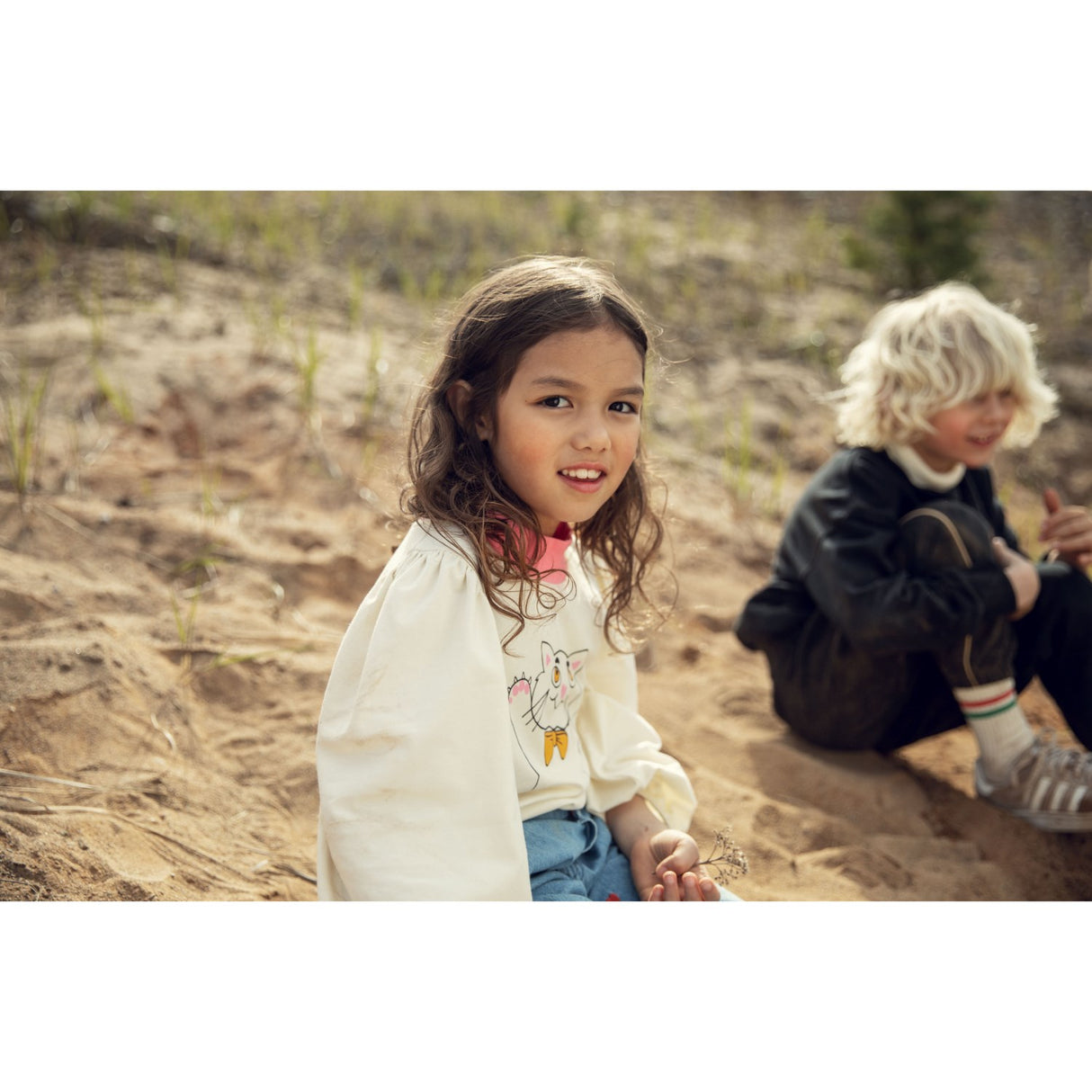 Mini Rodini Black Mammoth Chenille Sweatshirt