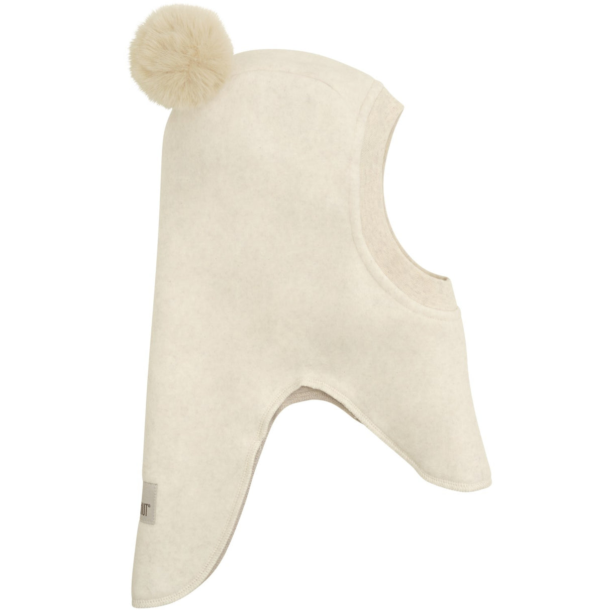 Huttelihut Light Beige Melange Balaclava X Luksusbaby