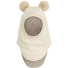 Huttelihut Light Beige Melange Balaclava X Luksusbaby