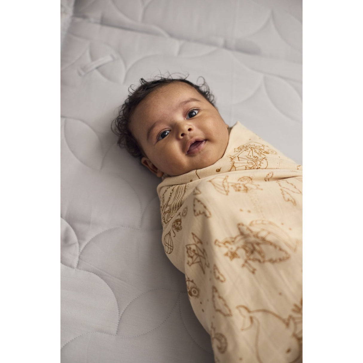 FILIBABBA Dreamy Adventurers Muslin Swaddle Diaper 120x120 Cm Gots