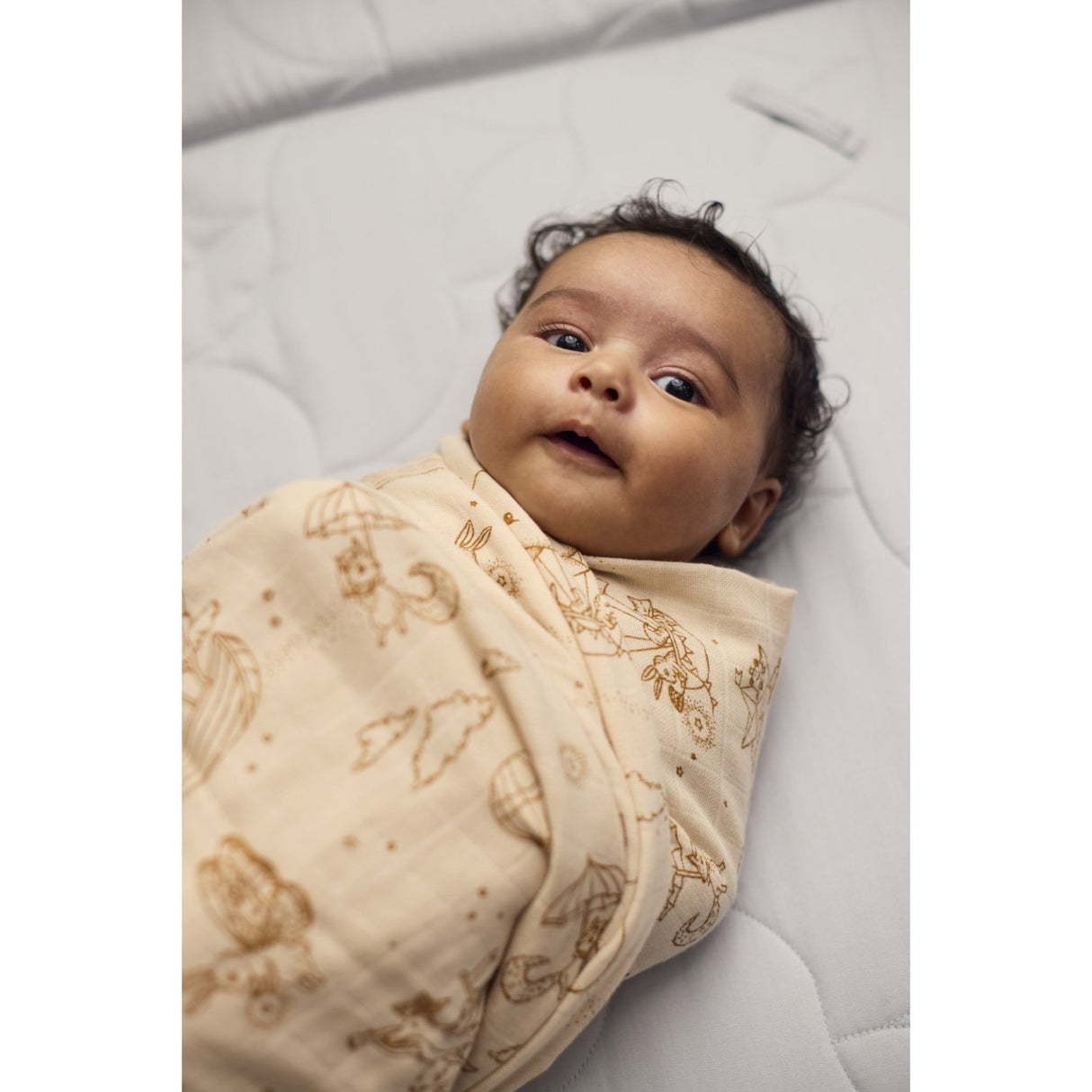 FILIBABBA Dreamy Adventurers Muslin Swaddle Diaper 120x120 Cm Gots