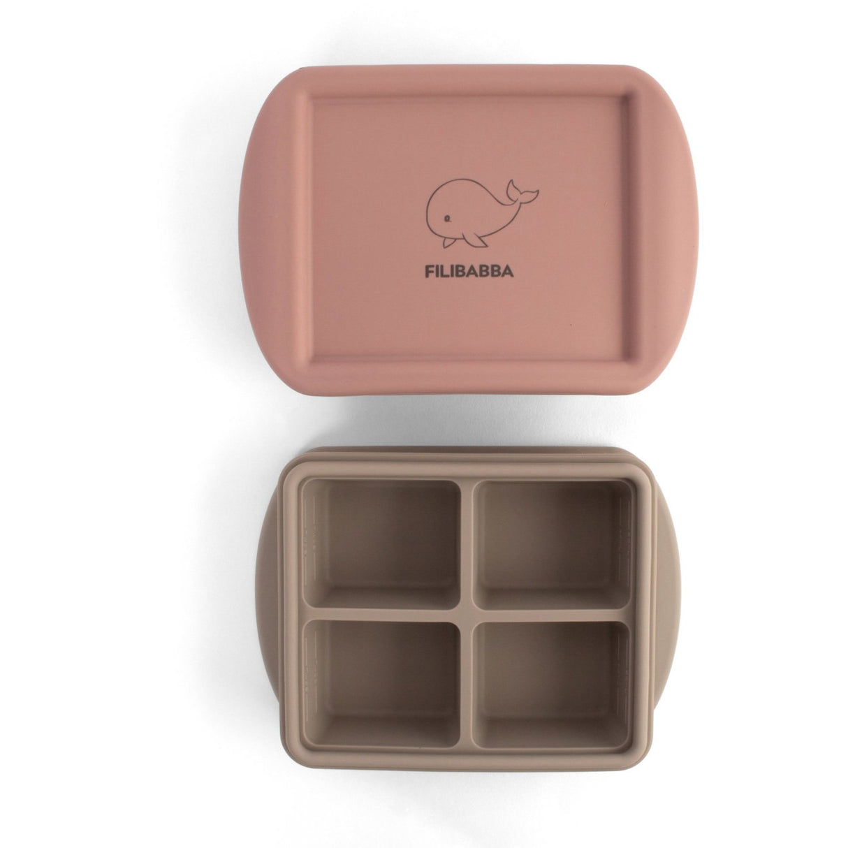 FILIBABBA Rose Mix Baby Food Freezer Tray 4x65 Ml 2-Pack