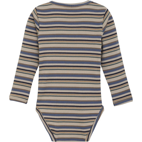 Minymo China Blue Body Ls Y/D Rib