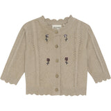 Minymo Beige Melange Cardigan Knit