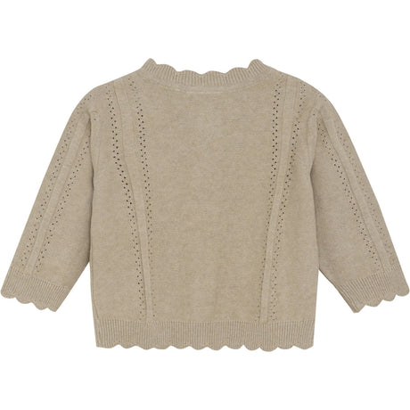 Minymo Beige Melange Cardigan Knit