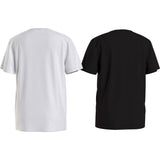 Calvin Klein White / Black 2-Pack MonAndram Tee Ss