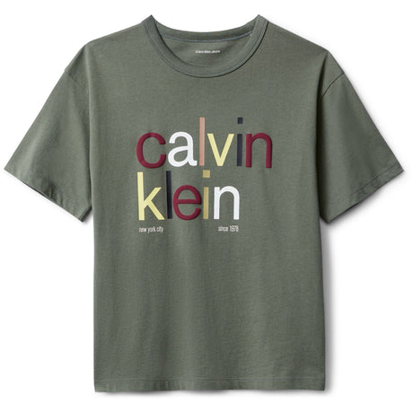 Calvin Klein Thyme Color Logo Graphic Ss T-Shirt