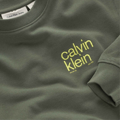 Calvin Klein Thyme Relaxed Back Print Cn Sweatshirt