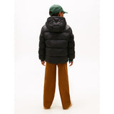 Tommy Hilfiger Black Matt And Shine Embossed Jacket