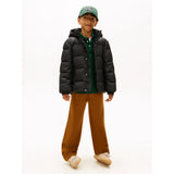 Tommy Hilfiger Black Matt And Shine Embossed Jacket