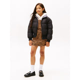 Tommy Hilfiger Black Aop Reversible Puffer Bomber