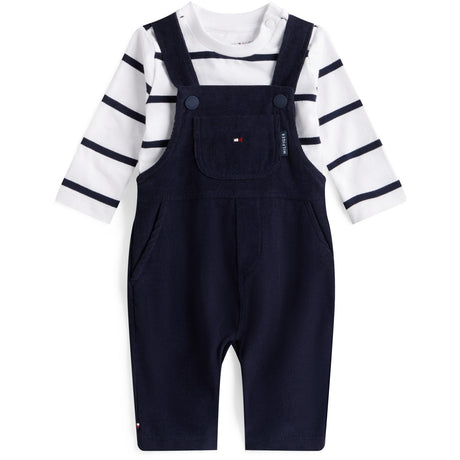 Tommy Hilfiger Dark Night Navy Baby Cord Dungaree Set