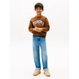 Tommy Hilfiger Pecan Nut Varsity Raised Print Sweatshirt