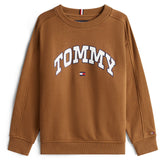 Tommy Hilfiger Pecan Nut Varsity Raised Print Sweatshirt