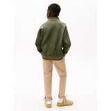 Tommy Hilfiger Pewter Green Texture Half Zip Sweatshirt