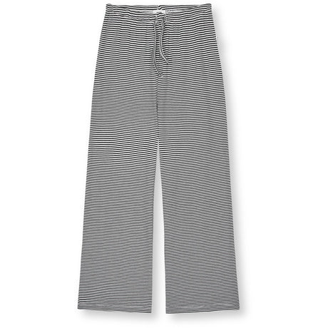Mads Nørgaard Black/Vanilla Ice 2X2 Cotton Stripe Verona Pants
