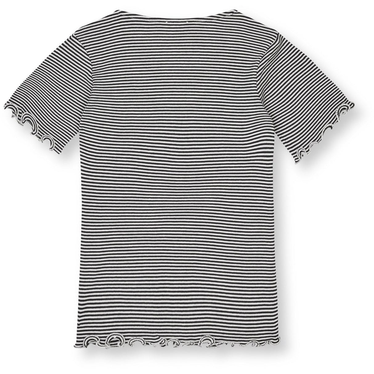 Mads Nørgaard Black/Vanilla Ice 2X2 Cotton Stripe Tiki Tee