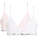 Tommy Hilfiger Light Pink / White 2 Pk Triangle Bralette