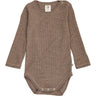 Müsli Walnut Melange Woolly Rib L/S Body