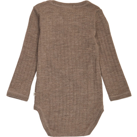 Müsli Walnut Melange Woolly Rib L/S Body