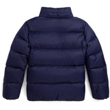 Polo Ralph Lauren Newport Navy W White Pp Girl Bomber Jacket