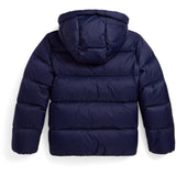 Polo Ralph Lauren Newport Navy W White Pp Girl Bomber Jacket