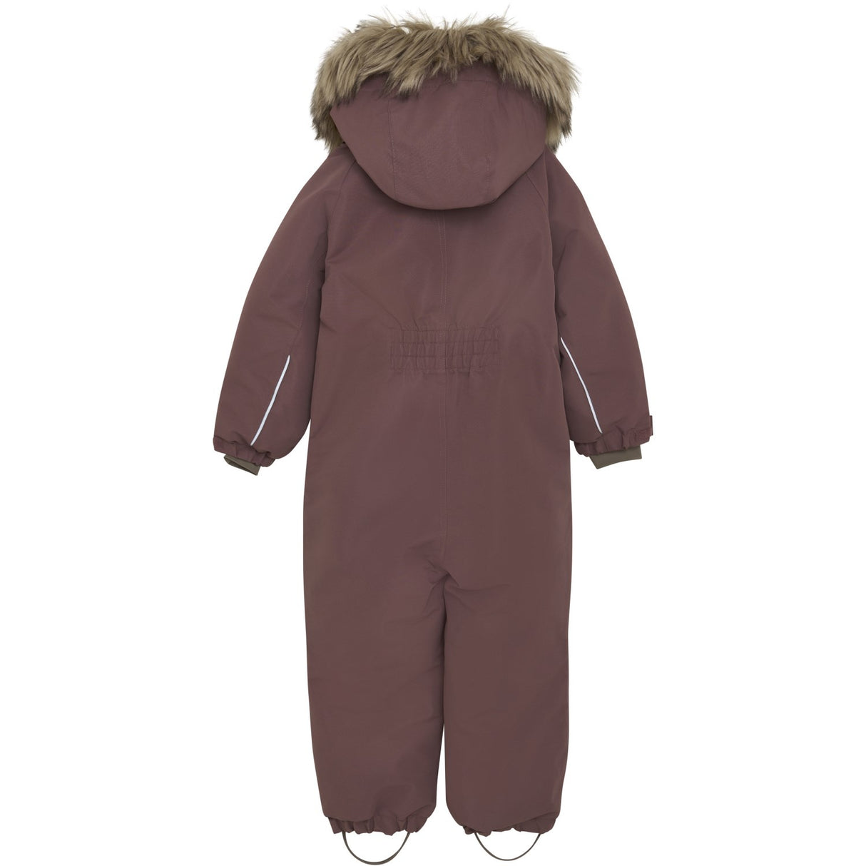 En Fant Rose Taupe Snowsuit W. Fake Fur