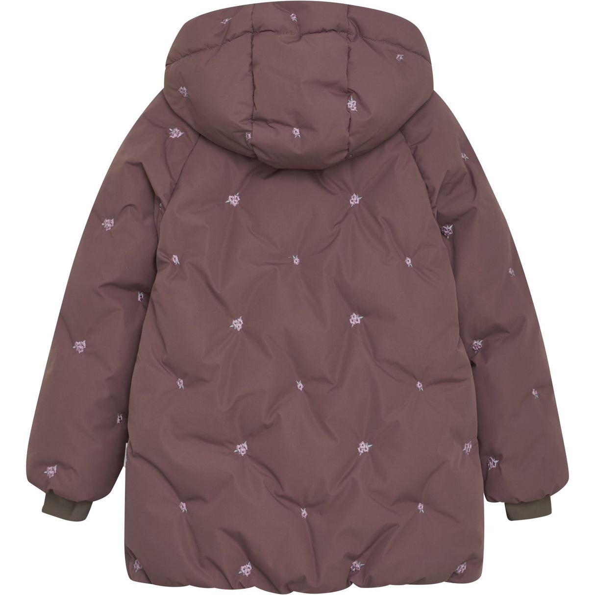 En Fant Rose Taupe Jacket Puffer W. Embroidery
