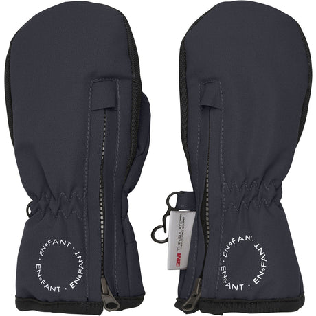 En Fant Ebony Mittens W. Zipper