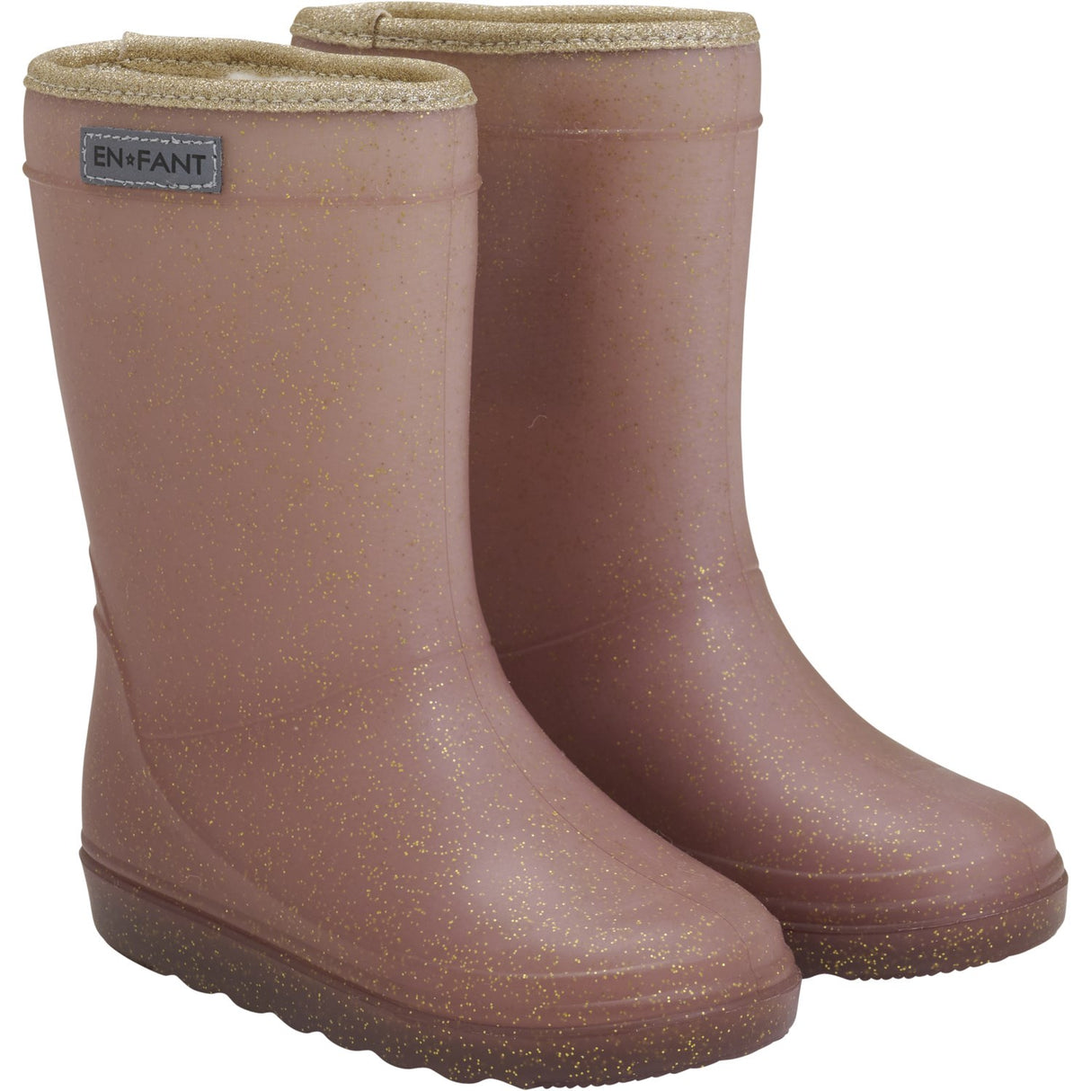 En Fant Rose Taupe Thermo Boots Glitter