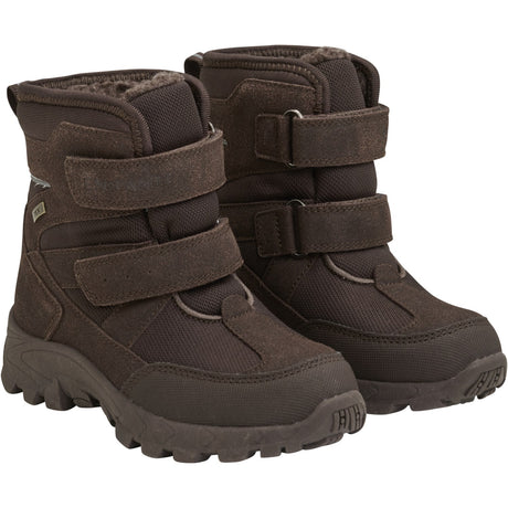 En Fant Chocolate Brown Boots Velcro Tex