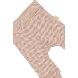 Petit Piao Nostalgic Rose/Dark Off White PPDian Fold Leggings Stripe NOOS