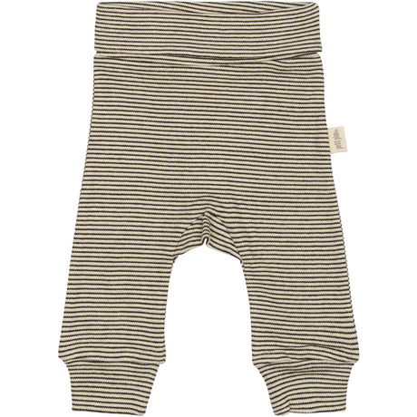 Petit Piao Coffee Bean/Dark Off White PPDian Fold Leggings Stripe NOOS