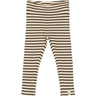Petit Piao Coffee Bean/off White Legging Modal Striped