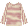 Petit Piao Nostalgic Rose/off White T-shirt L/S Modal Striped