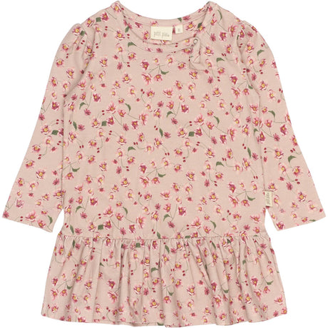 Petit Piao Autumn Anemon Dress L/S Gather Printed