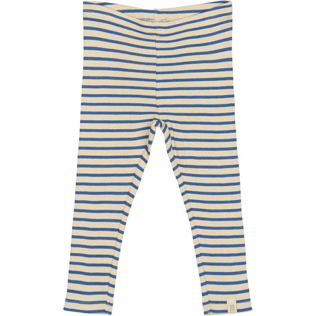 Petit Piao True Navy/off White Legging Modal Striped