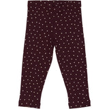 Petit Piao Dark Grape/White Legging Modal Heart