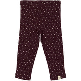 Petit Piao Dark Grape/White Legging Modal Heart