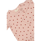 Petit Piao Heart Dress L/S Gather Printed