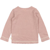 Petit Piao Nostalgic Rose/Dark Off White PPDante T-Shirt L/S Meriono Wool Striped