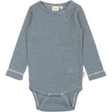 Petit Piao Ensign Blue/dark Off White PPDante Body L/S Merino Wool Striped
