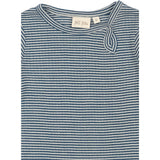Petit Piao Ensign Blue/dark Off White PPDante Body L/S Merino Wool Striped